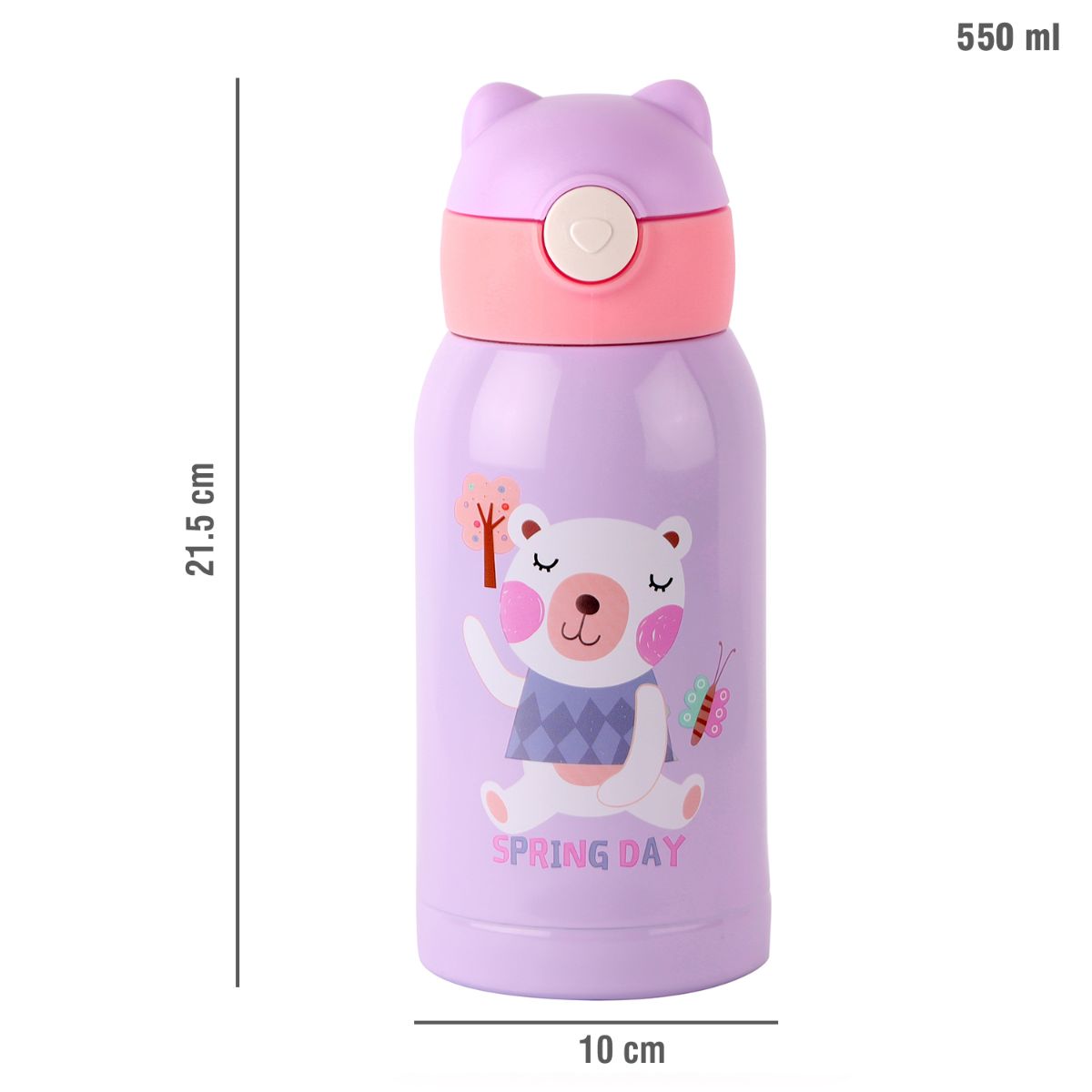 Toddy Hot & Cold Stainless Steel Kids Water Bottle, 550ml
