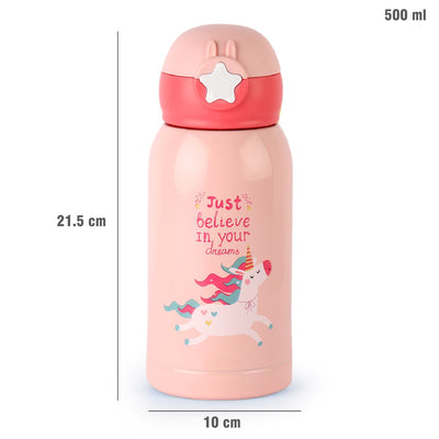 Lucky Hot & Cold Stainless Steel Kids Water Bottle, 500ml