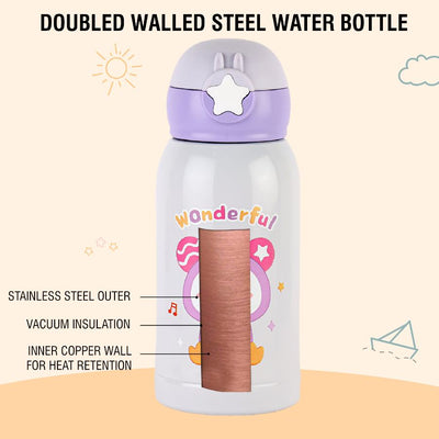 Lucky Hot & Cold Stainless Steel Kids Water Bottle, 500ml