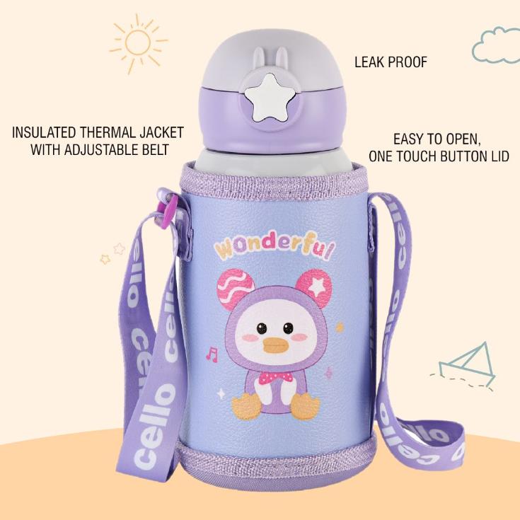 Lucky Hot & Cold Stainless Steel Kids Water Bottle, 500ml