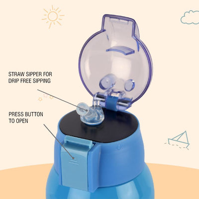 Kido Hot & Cold Stainless Steel Kids Water Bottle, 500ml