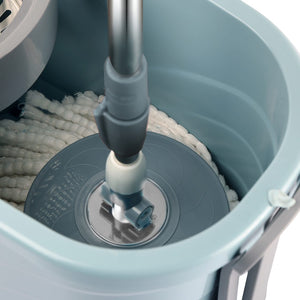 Kleeno Max Clean Deluxe Spin Mop Bucket with Soap Dispenser
