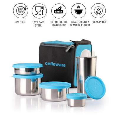 Steelox Steel Lunch Box Combo