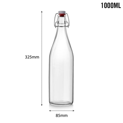 Aquaria Glass Water Bottle, 1000ml