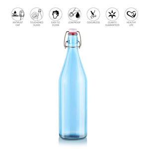 Aquaria Glass Water Bottle, 1000ml