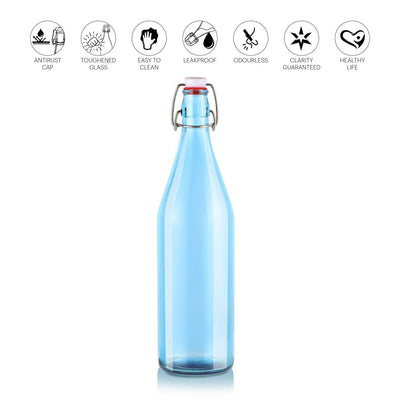 Aquaria Glass Water Bottle, 1000ml
