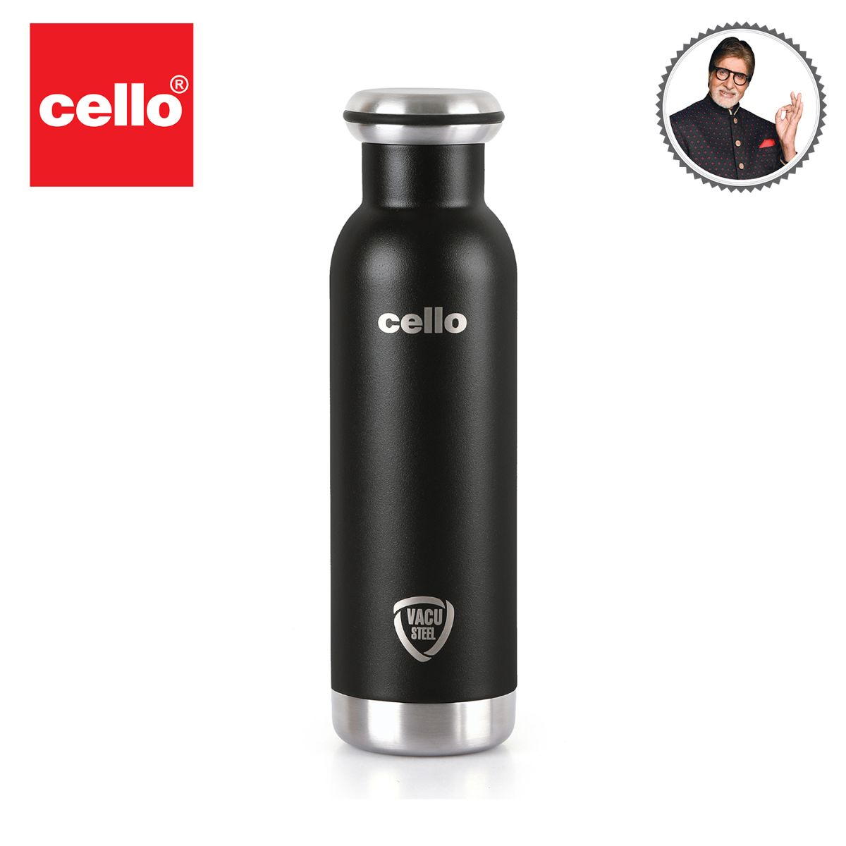 Duro Mac Flask, Vacusteel Water Bottle, 600ml