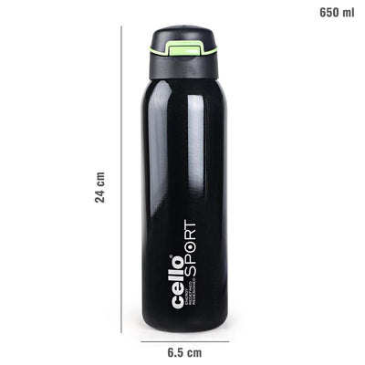 Gym Star Flask, Vacusteel Water Bottle, 650ml