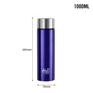 H2O Stainless Steel Water Bottle, 1000ml