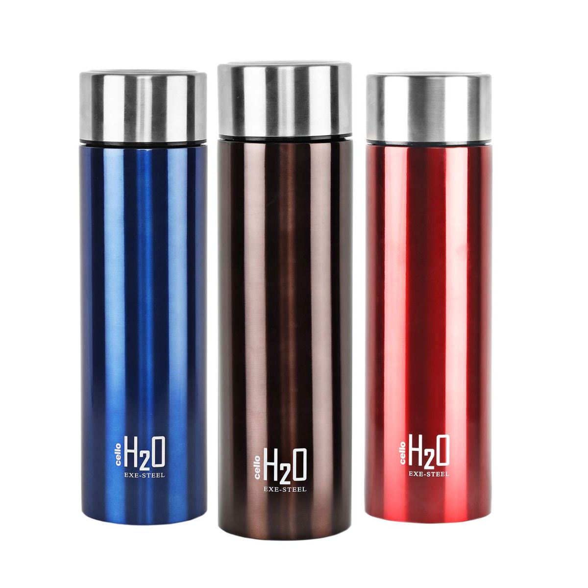 H2O Stainless Steel Water Bottle, 1000ml