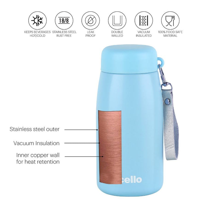 Mom Hot & Cold Stainless Steel Kids Water Bottle, 350ml