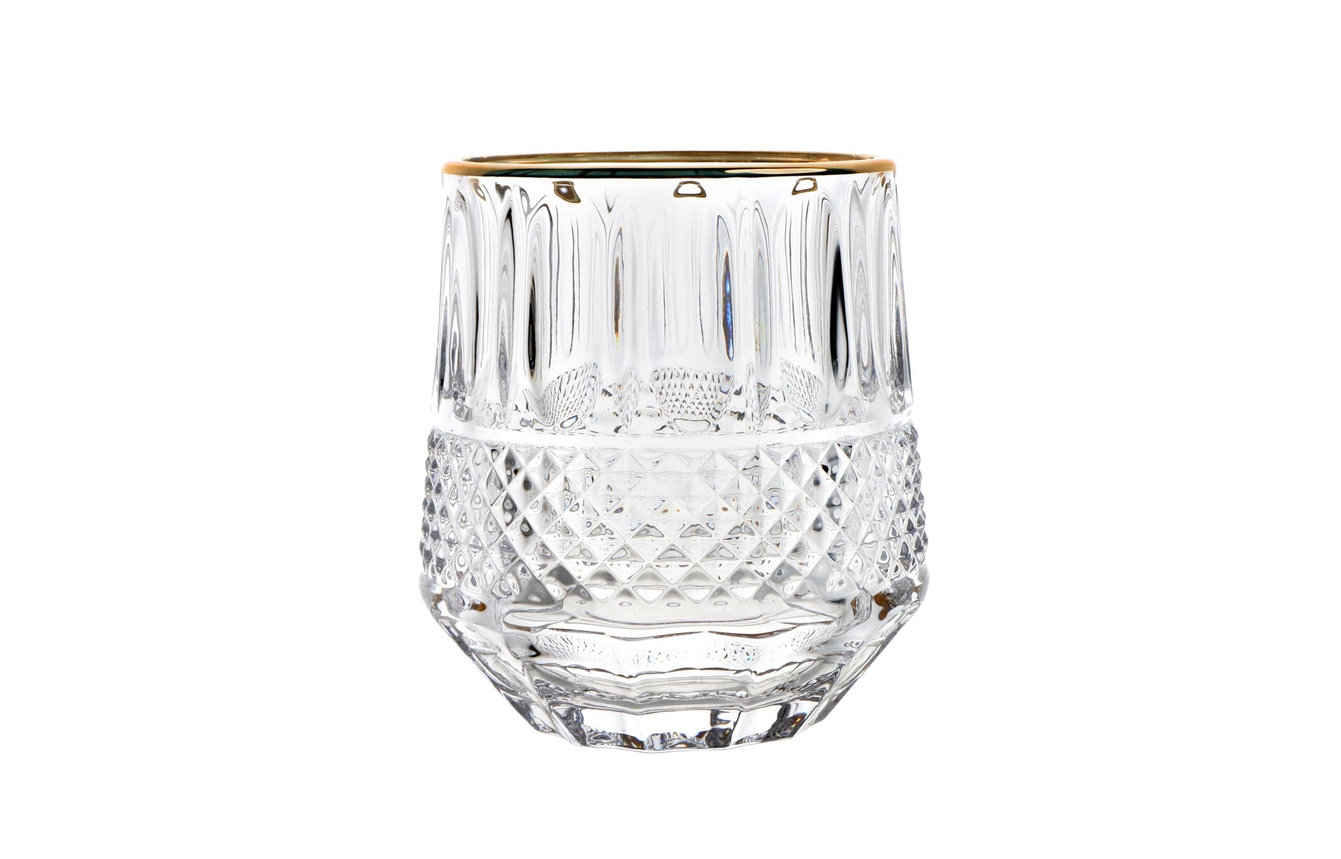 Luxor Goldline Glass Tumbler Gift Set, 6 Pieces
