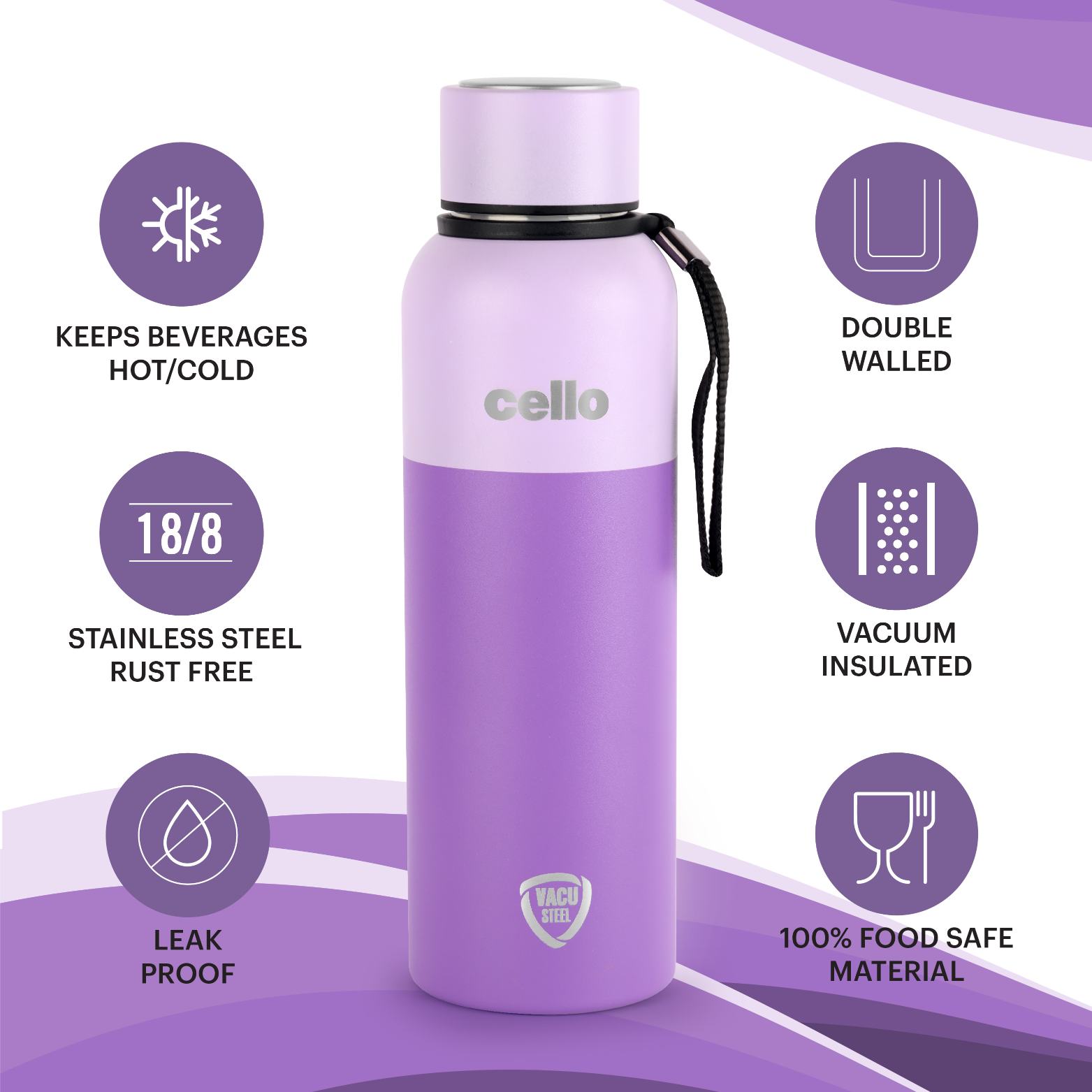 Neo Kent Flask, Vacusteel Water Bottle