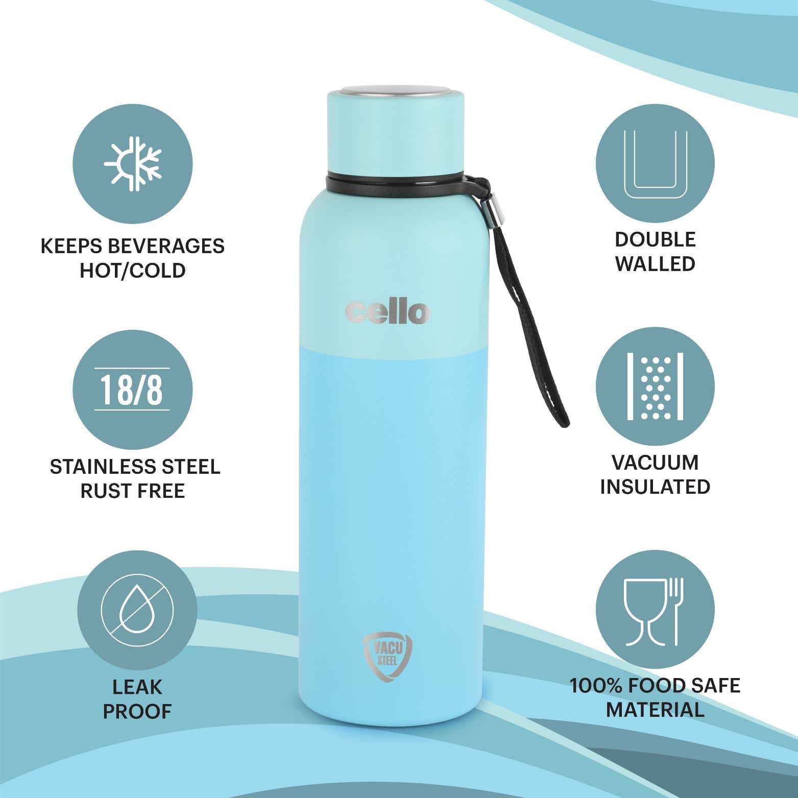 Neo Kent Flask, Vacusteel Water Bottle
