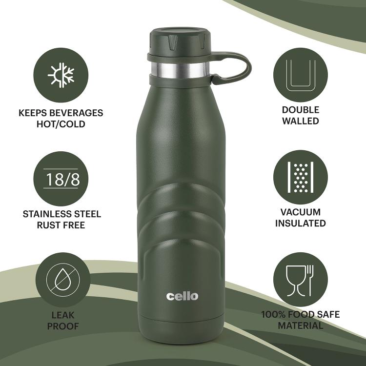 Duro Crown Flask, Vacusteel Water Bottle