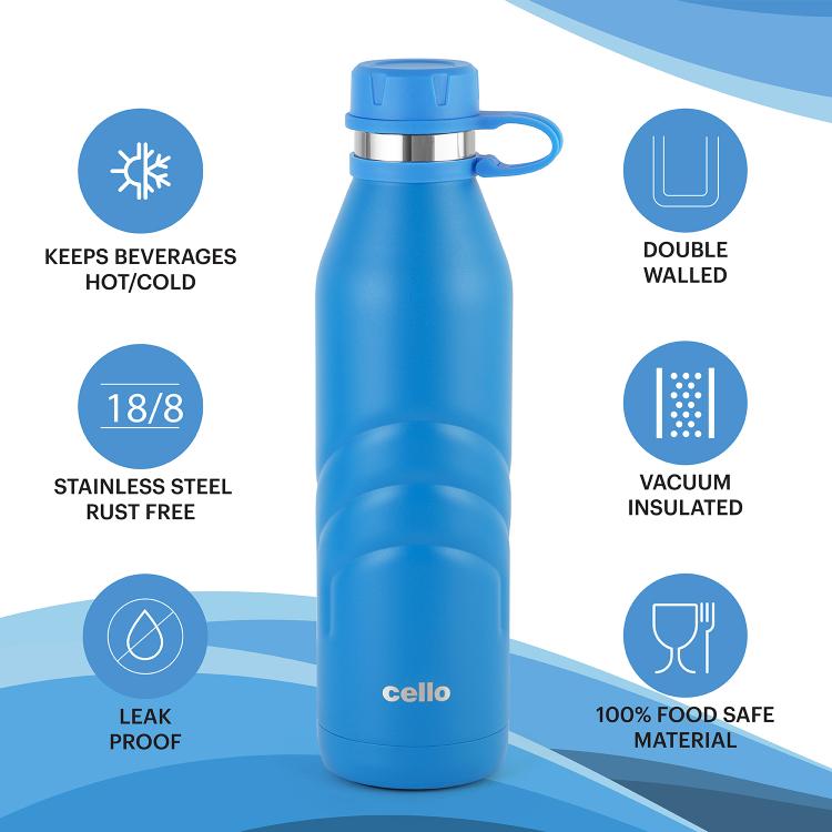 Duro Crown Flask, Vacusteel Water Bottle, 1000ml