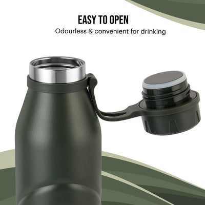 Duro Crown Flask, Vacusteel Water Bottle, 1000ml