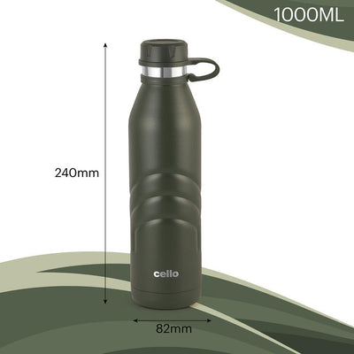 Duro Crown Flask, Vacusteel Water Bottle, 1000ml