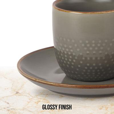 Hampshire 6 Pieces Ceramic Cup & Saucer