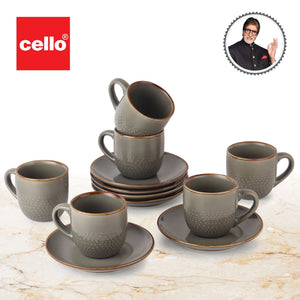 Hampshire 6 Pieces Ceramic Cup & Saucer