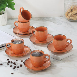 Hampshire 6 Pieces Ceramic Cup & Saucer