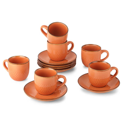 Hampshire 6 Pieces Ceramic Cup & Saucer