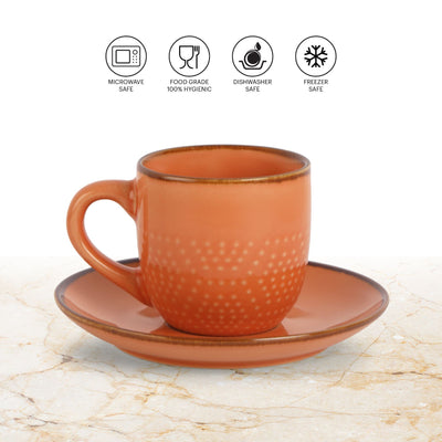 Hampshire 6 Pieces Ceramic Cup & Saucer