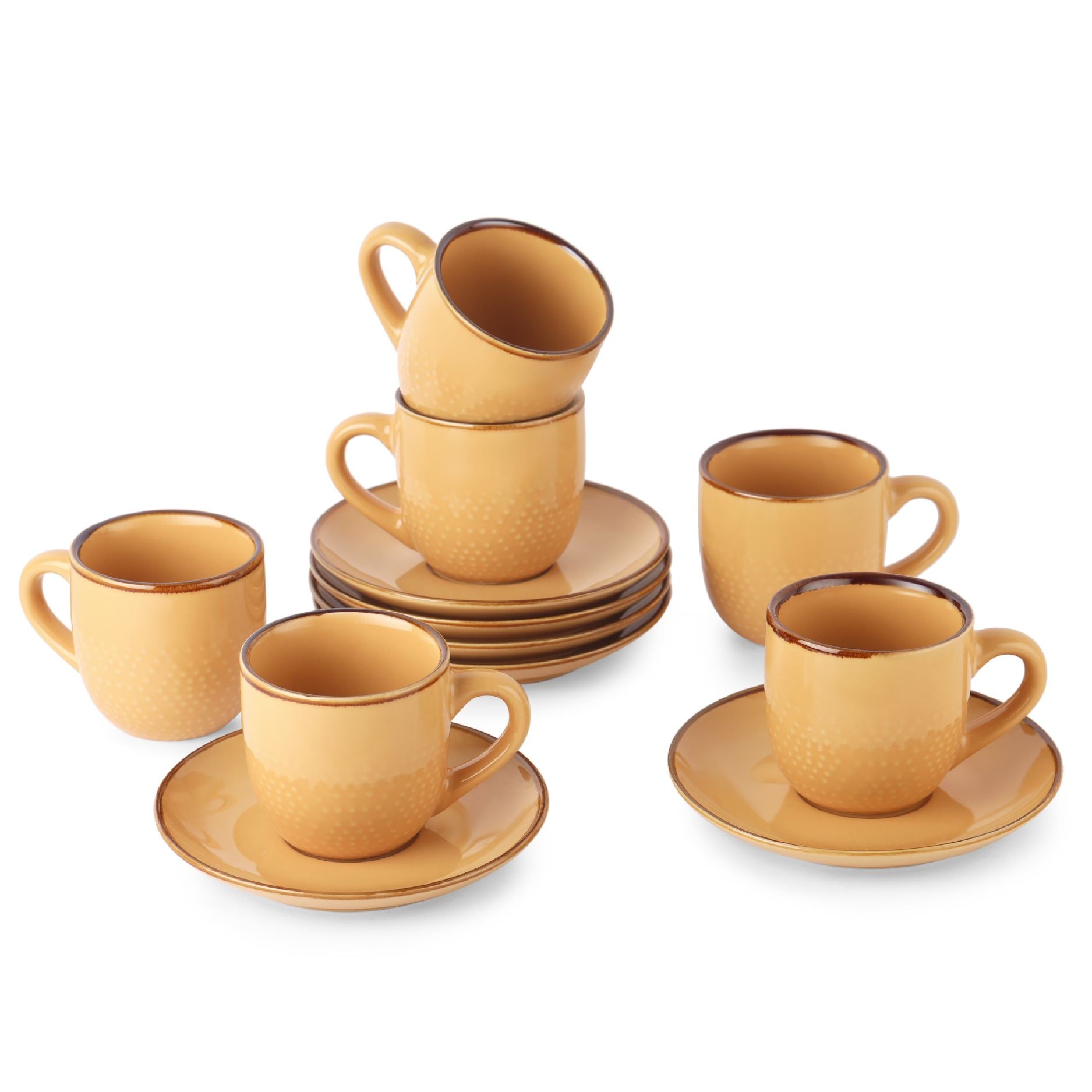 Hampshire 6 Pieces Ceramic Cup & Saucer