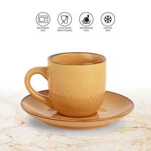 Hampshire 6 Pieces Ceramic Cup & Saucer