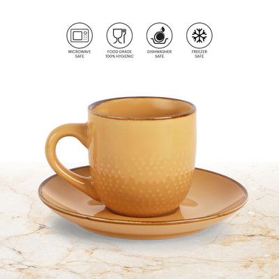 Hampshire 6 Pieces Ceramic Cup & Saucer