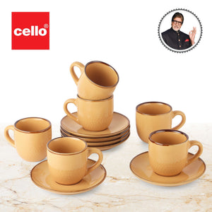 Hampshire 6 Pieces Ceramic Cup & Saucer