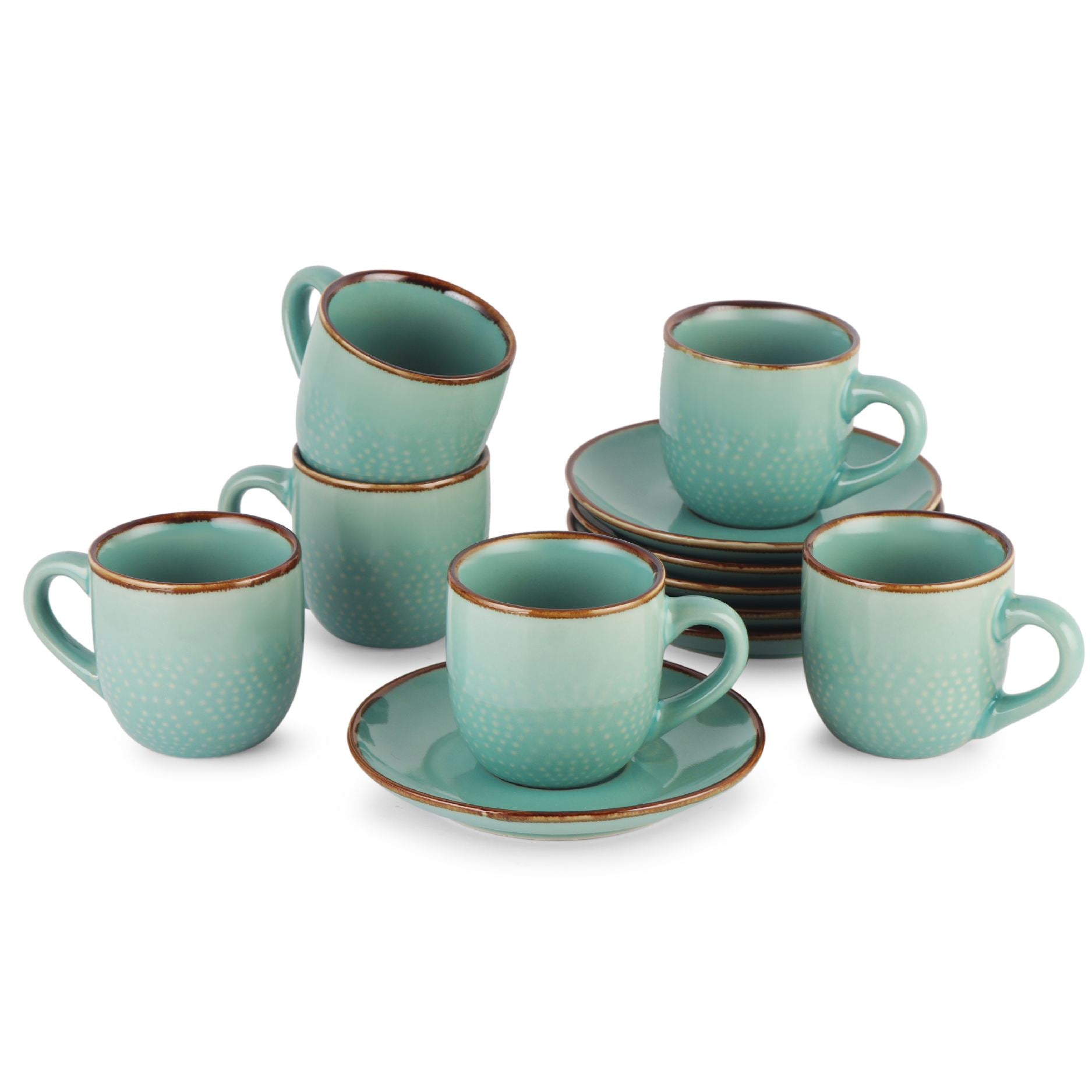 Hampshire 6 Pieces Ceramic Cup & Saucer