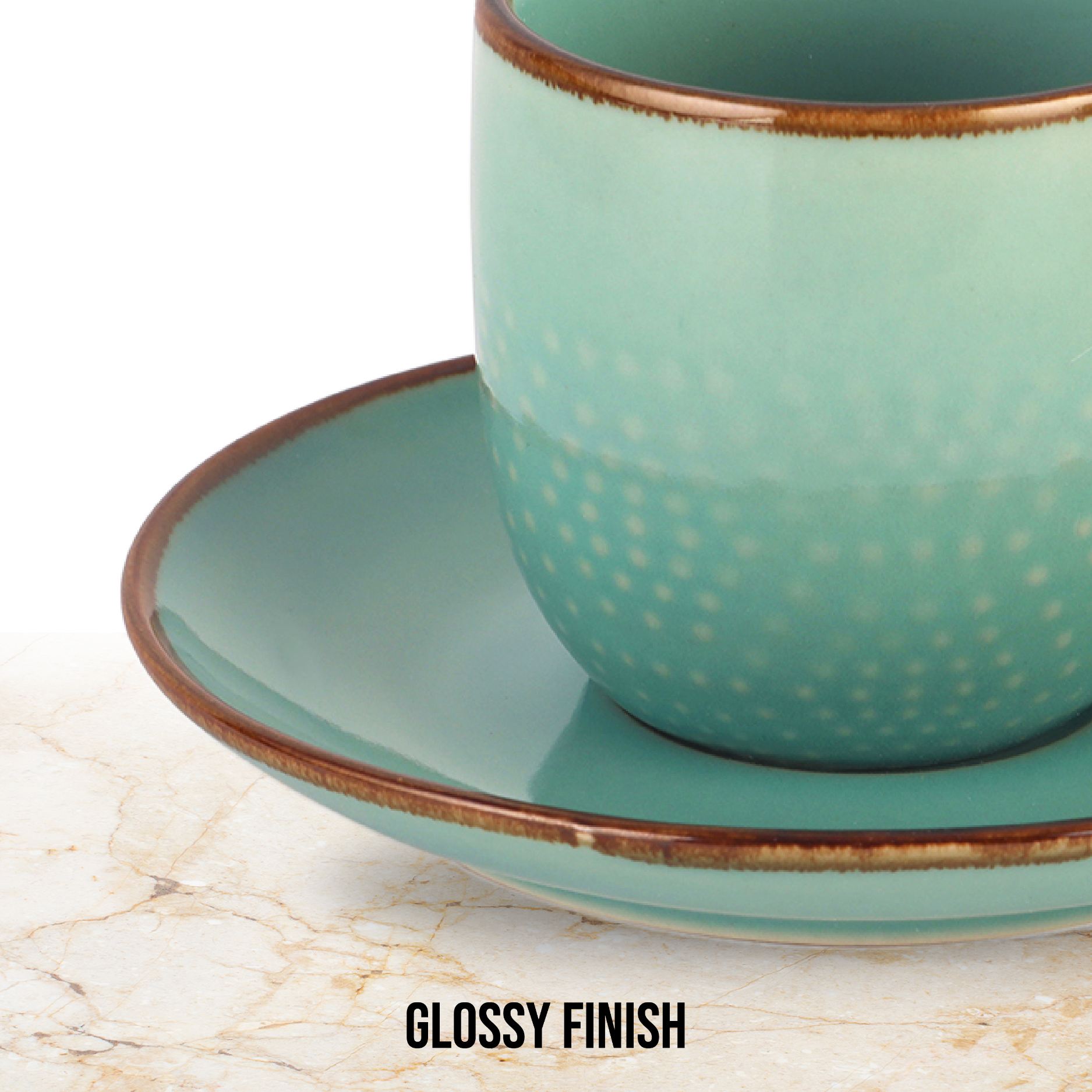 Hampshire 6 Pieces Ceramic Cup & Saucer