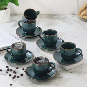Hampshire 6 Pieces Ceramic Cup & Saucer