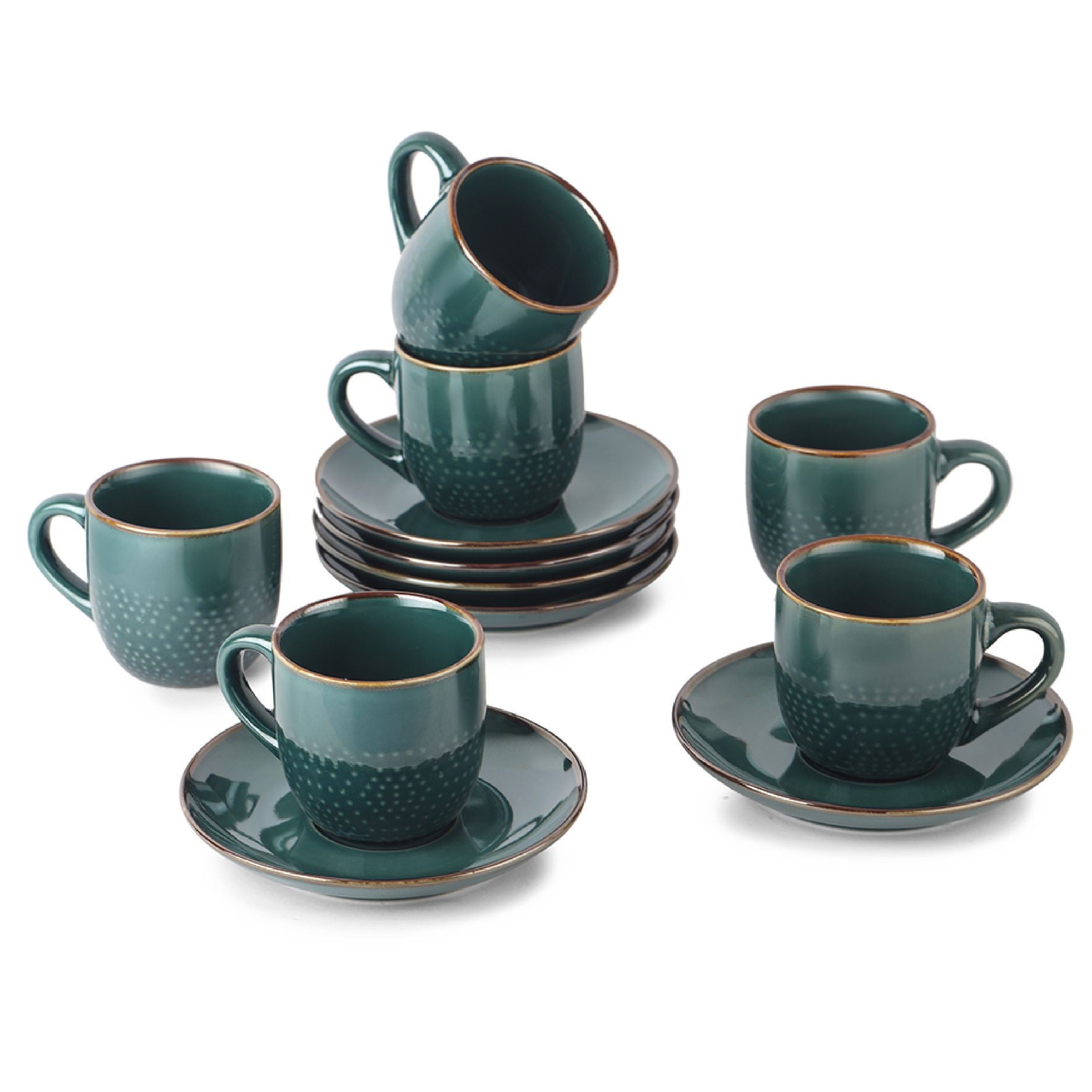 Hampshire 6 Pieces Ceramic Cup & Saucer