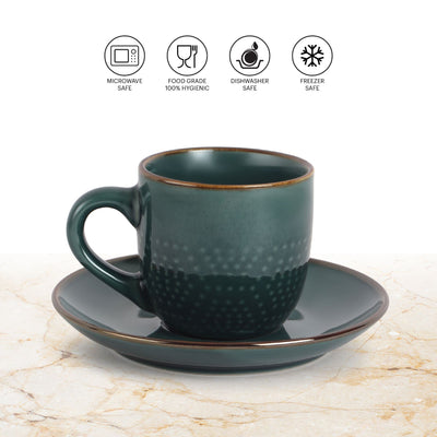 Hampshire 6 Pieces Ceramic Cup & Saucer