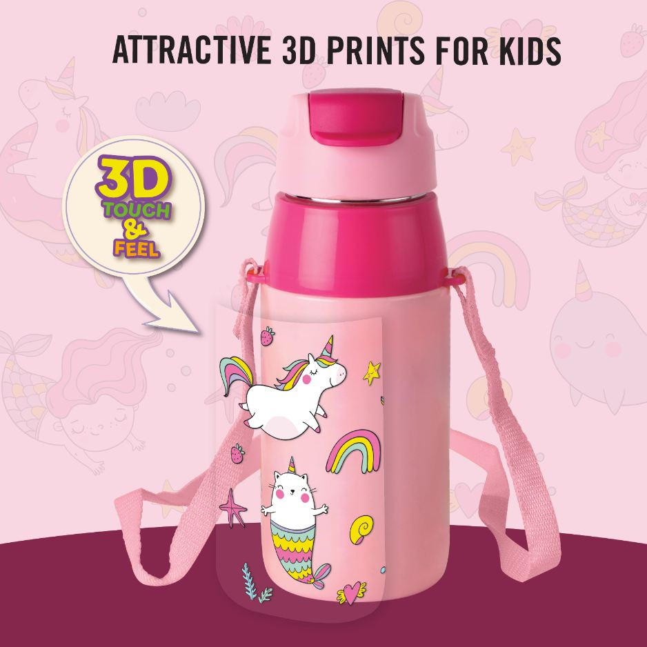 Era  3D Design Insulated Kids Water Bottle, 400ml