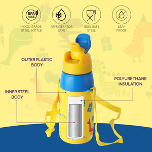 Era  3D Design Insulated Kids Water Bottle, 400ml