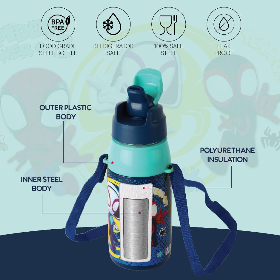 Era  3D Design Insulated Kids Water Bottle, 400ml