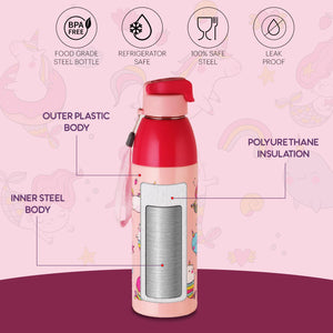 Uranus 3D Design Insulated Kids Water Bottle, 600ml