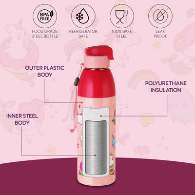 Uranus 3D Design Insulated Kids Water Bottle, 600ml
