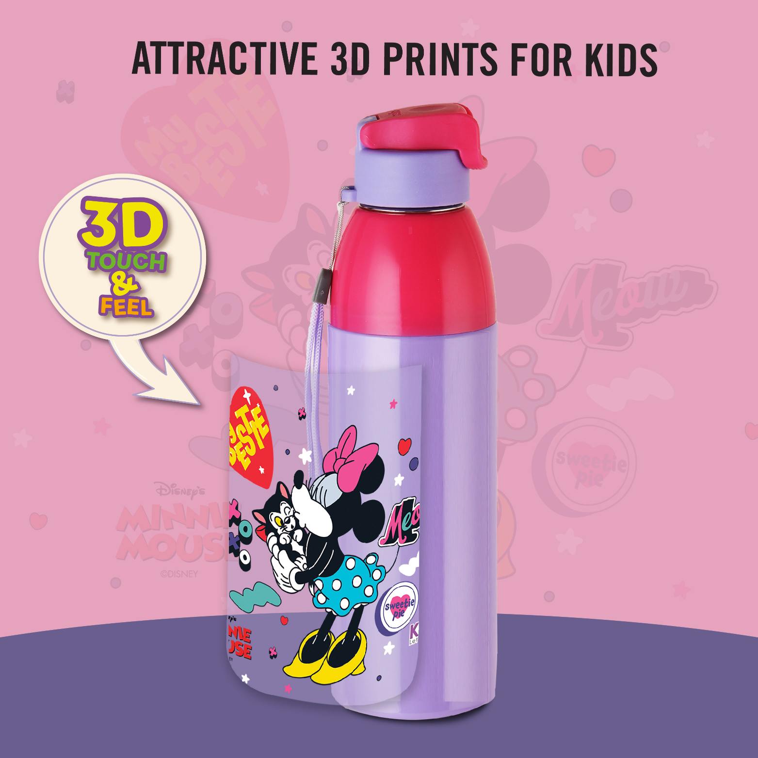 Uranus 3D Design Insulated Kids Water Bottle, 600ml