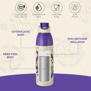 Uranus 3D Design Insulated Kids Water Bottle, 600ml