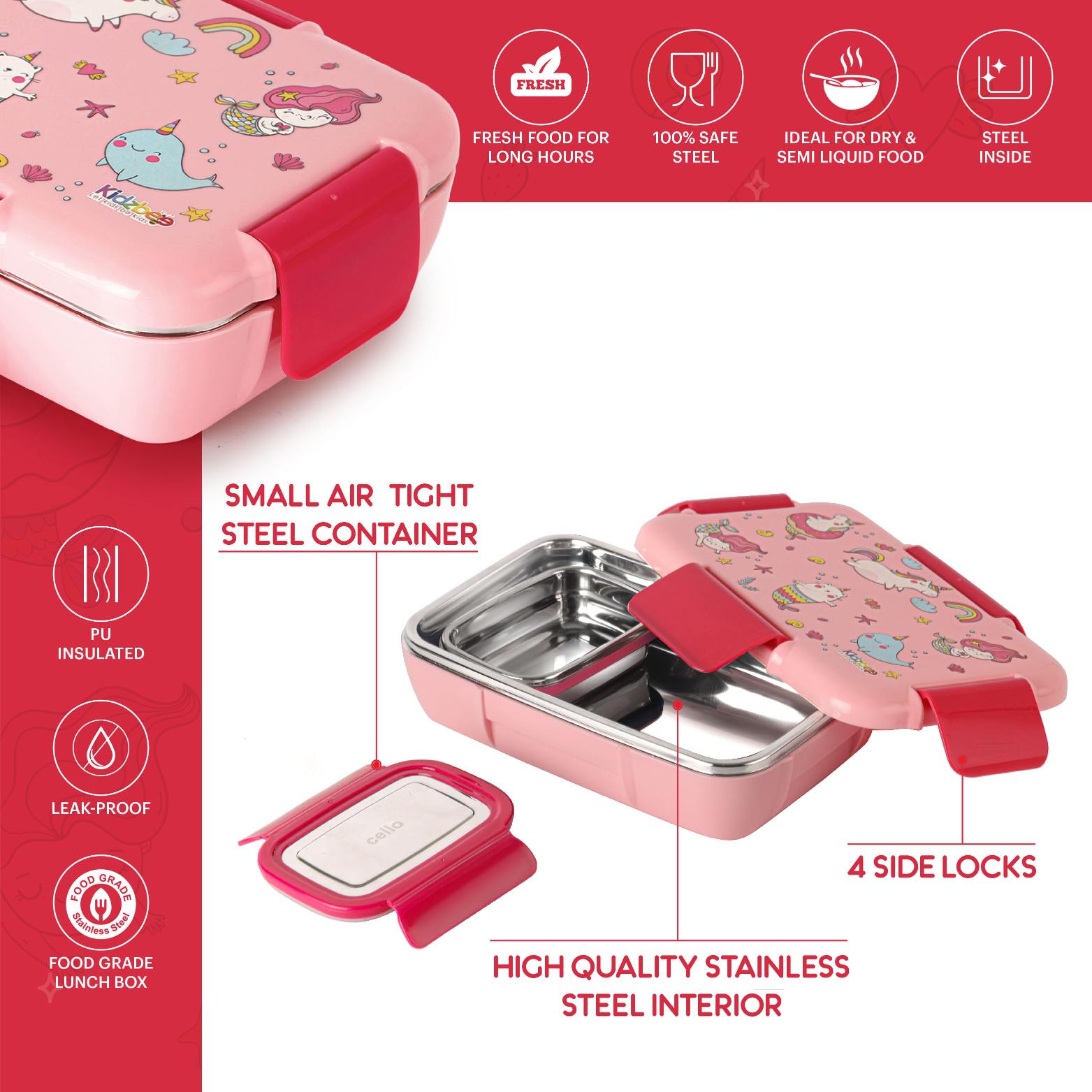 Magnus  3D Design Kids Lunch Box, 700ml