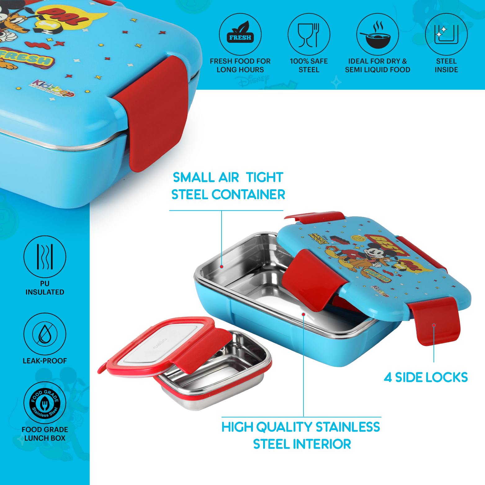 Magnus  3D Design Kids Lunch Box, 700ml