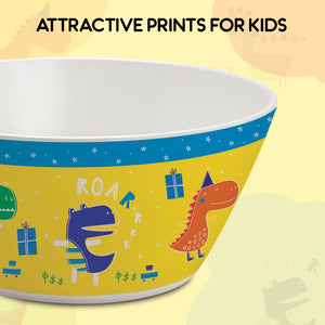 Dino Party  Kids Melamine Meal, Set of 5
