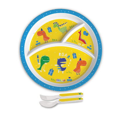 Dino Party Kids Melamine Meal, Set of 3