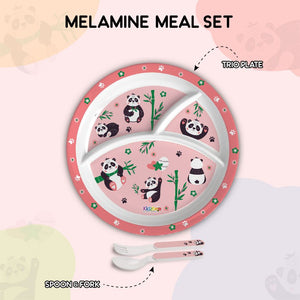 Bamboo Buddies Kids Melamine Meal, Set of 3