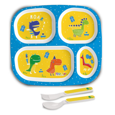 Dino Party Kids Melamine Meal, Set of 3