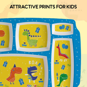 Dino Party Kids Melamine Meal, Set of 3